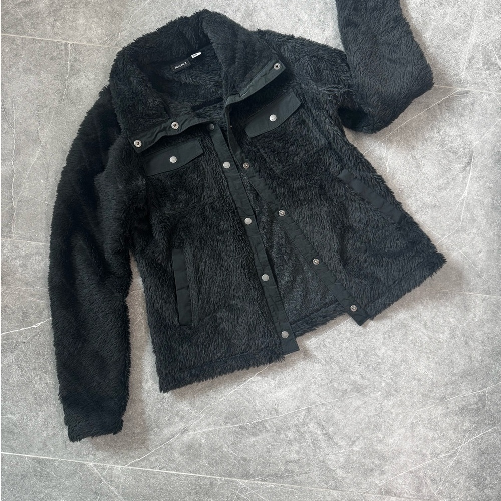 Marmot Black Faux Fur Jacket